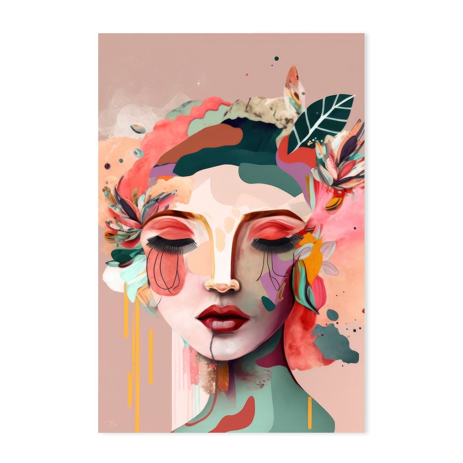 Buy Dotti  Framed Canvas Art Print Online