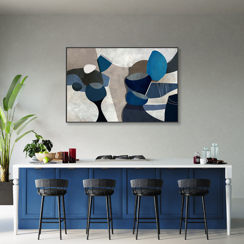 Indigo and Navy Blue Wall Art