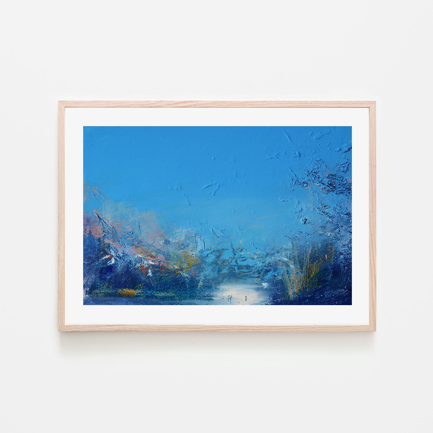 Cerulean Sky , Hand-Painted Canvas