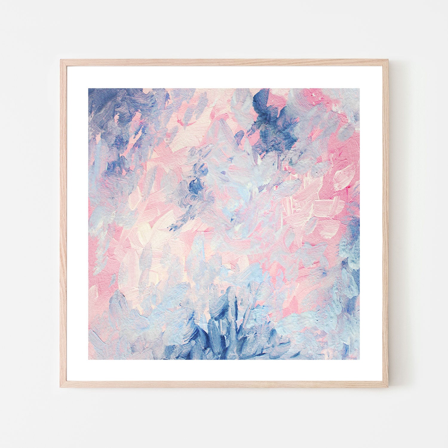 Pastel Hue , Hand-Painted Canvas