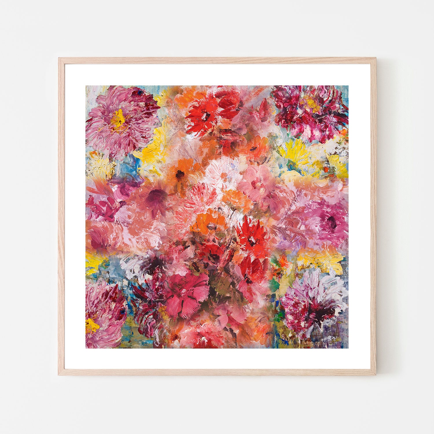 Hand on sale Painted Canvas Picture - Flower