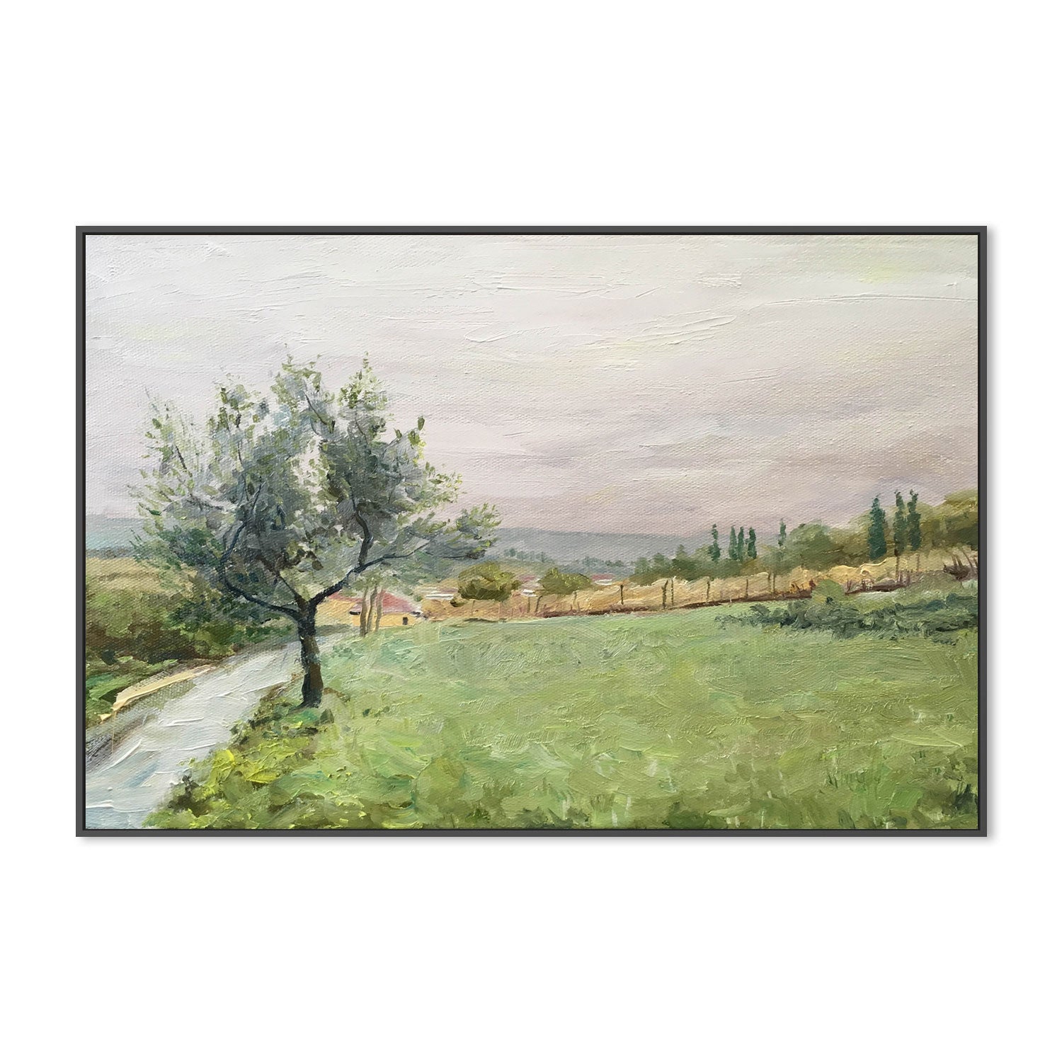 English Countryside, Style B , Hand-Painted Canvas