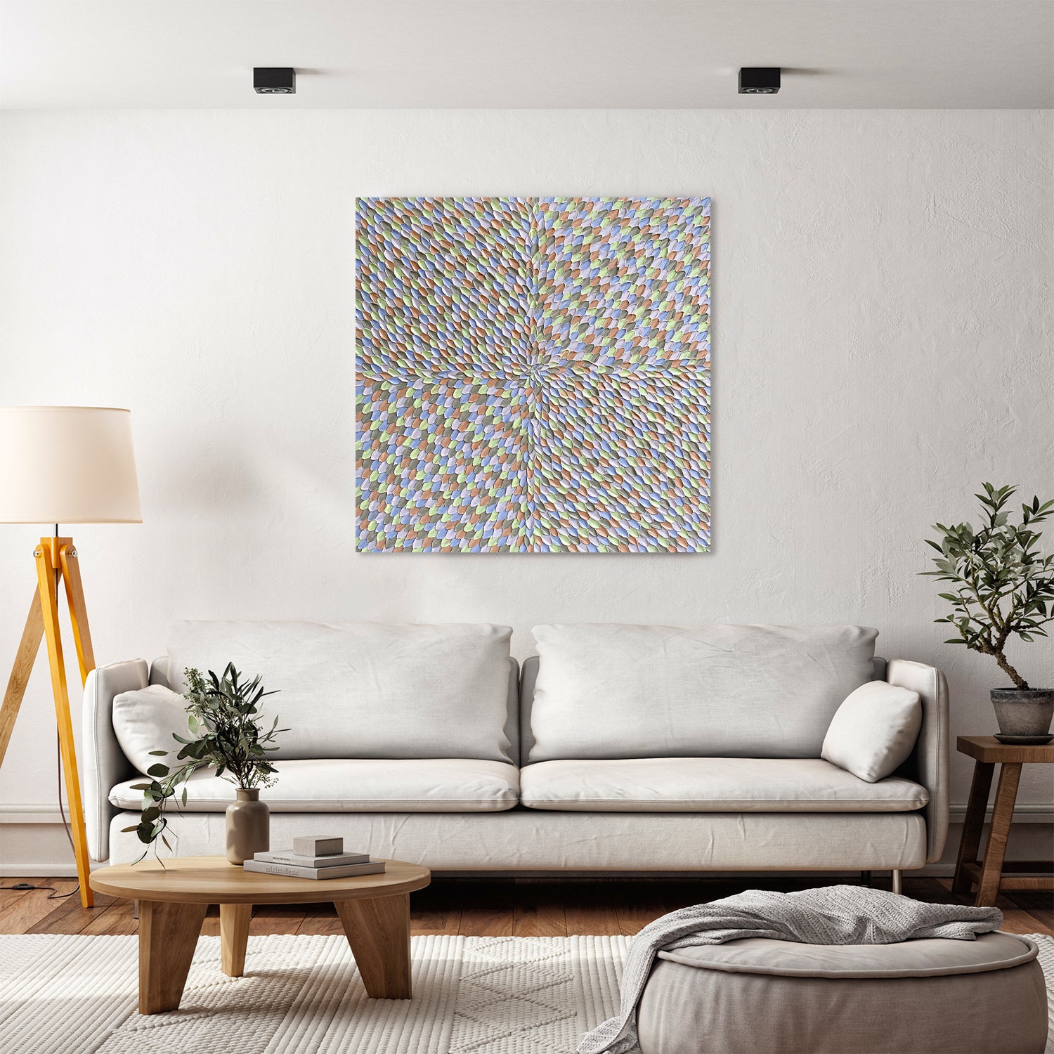 Marshmallow, Original Hand-Painted Canvas By Guzaliya Xavier