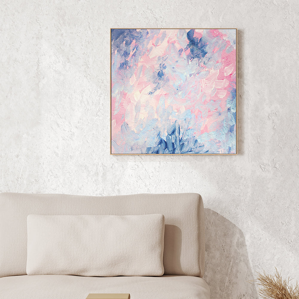 Pastel Hue , Hand-Painted Canvas