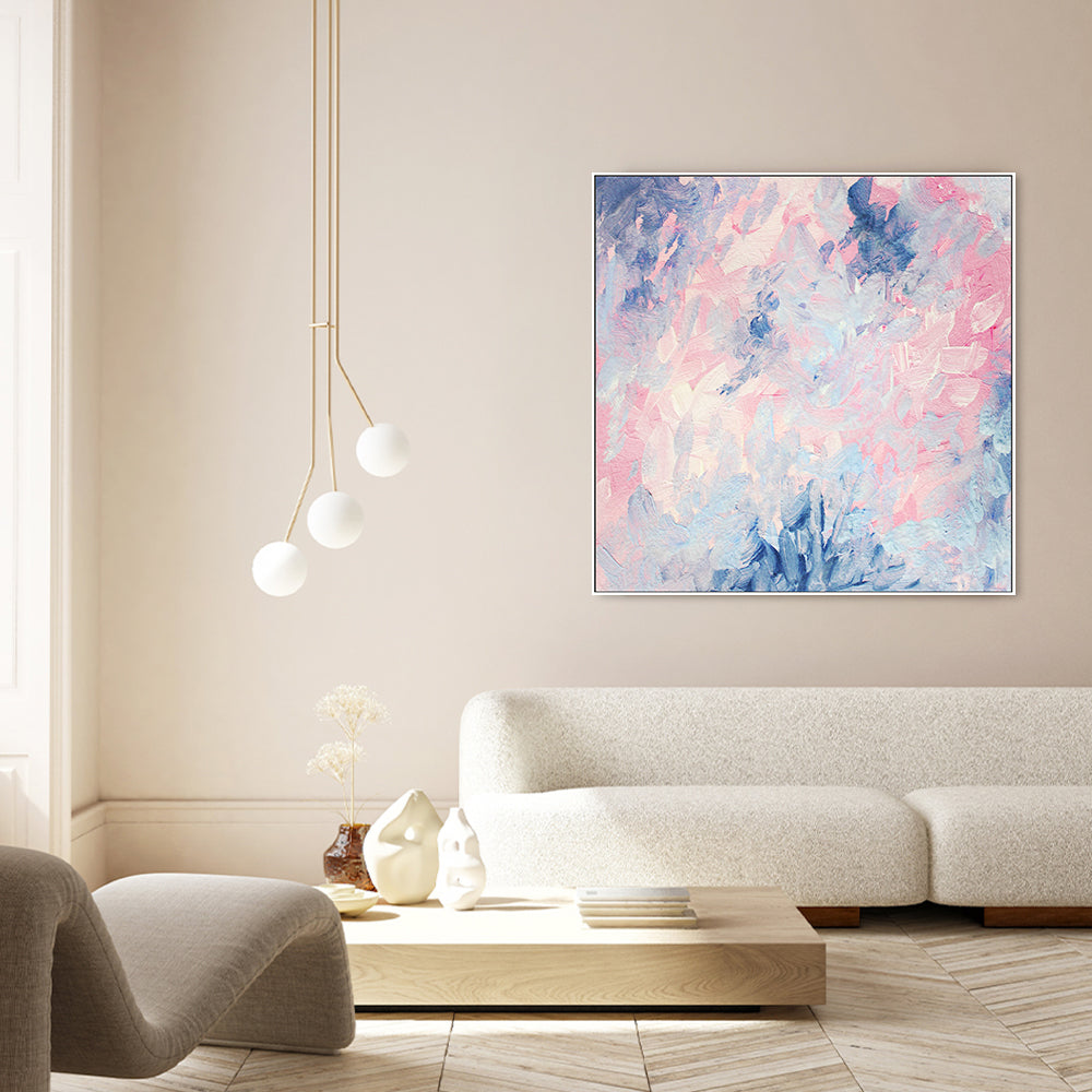 Pastel Hue , Hand-Painted Canvas