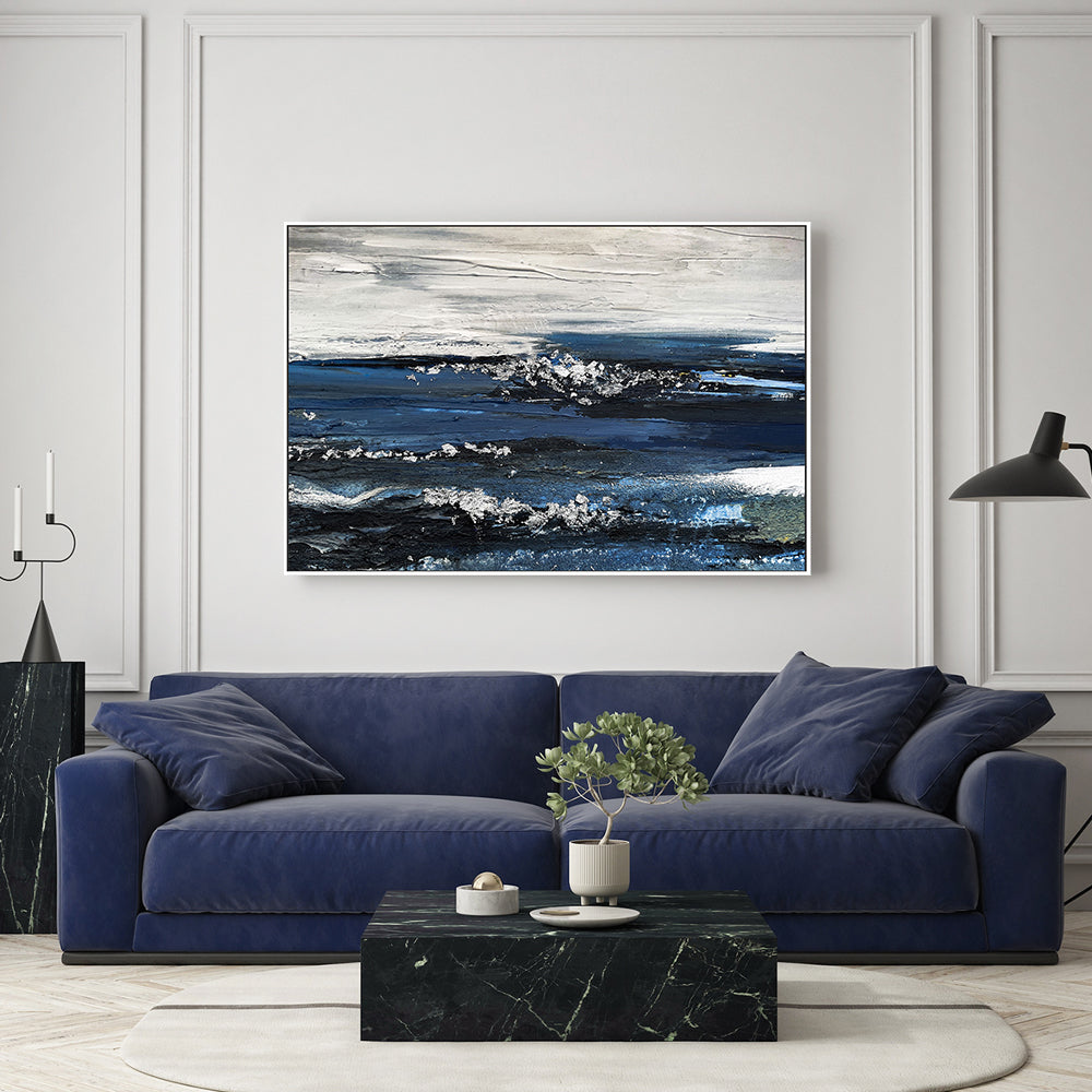 Aegean Sea , Hand-Painted Canvas