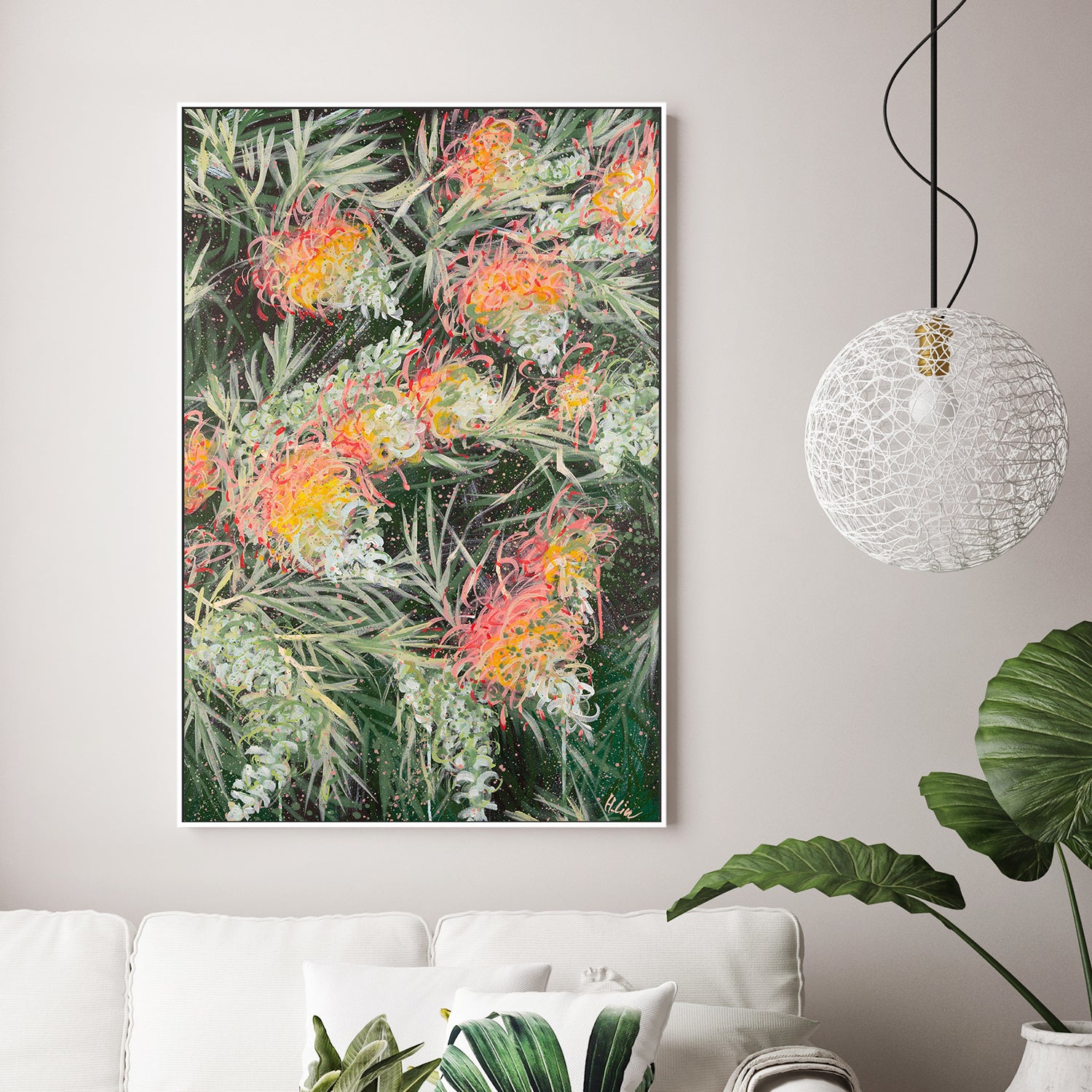 Grevillea Peaches and Cream , By Hsin Lin