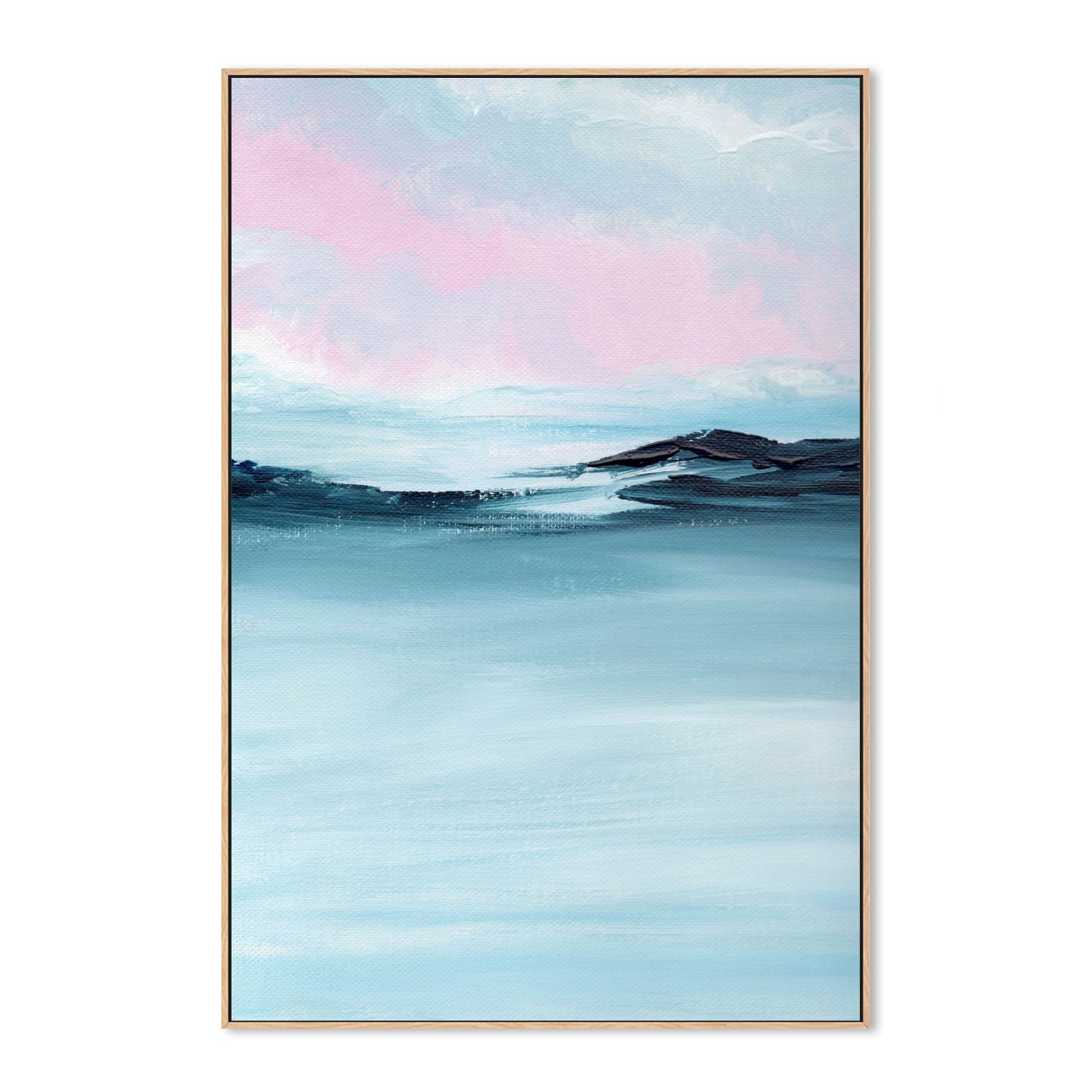 Waves Of Tranquility, Style B, Hand-Painted Canvas