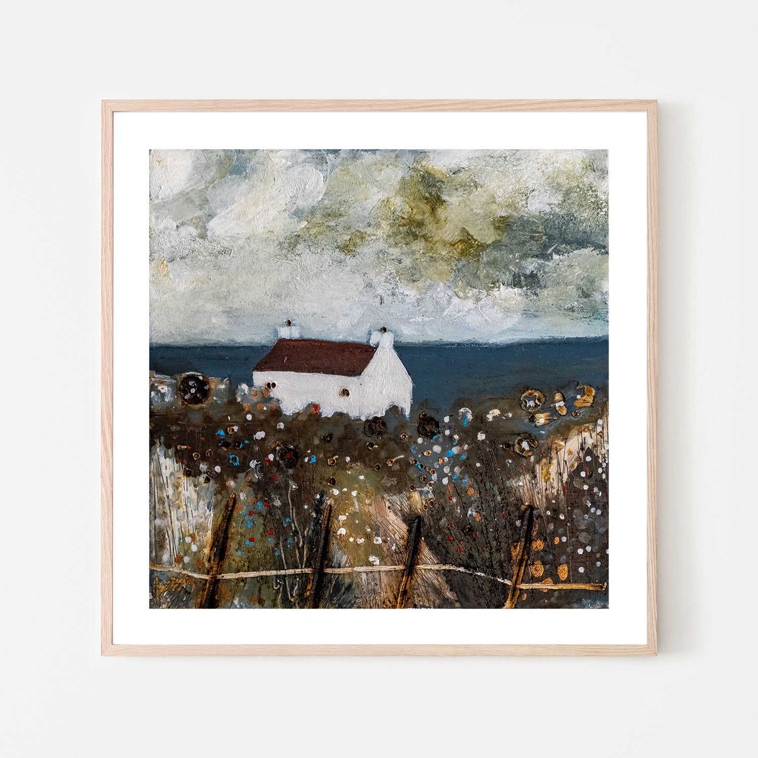 wall-art-print-canvas-poster-framed-A Coastal Meadow Garden , By Louise O'Hara-GIOIA-WALL-ART