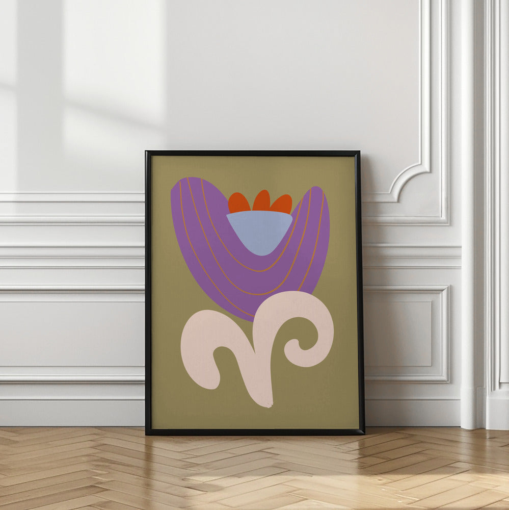 wall-art-print-canvas-poster-framed-A Purple Flower , By Studio Memb-2
