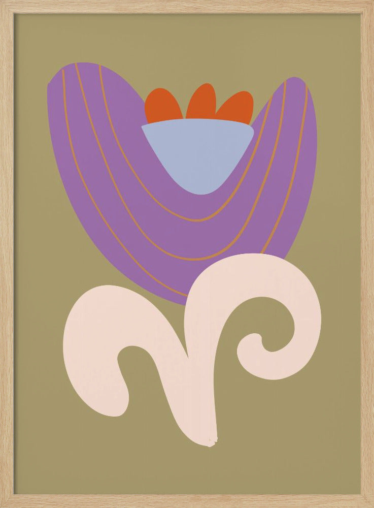 wall-art-print-canvas-poster-framed-A Purple Flower , By Studio Memb-4