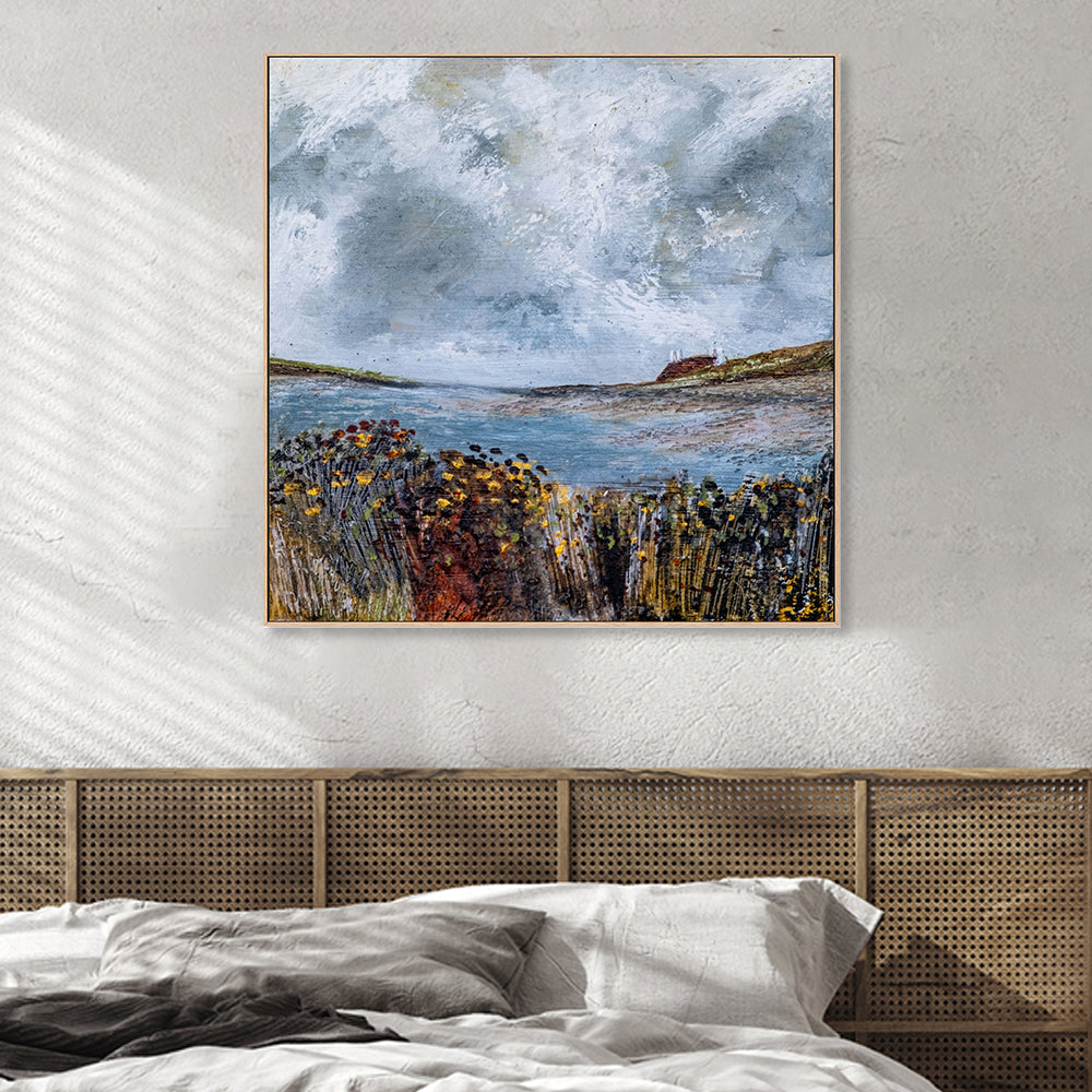 wall-art-print-canvas-poster-framed-Across the estuary-by-Louise O'Hara-Gioia Wall Art