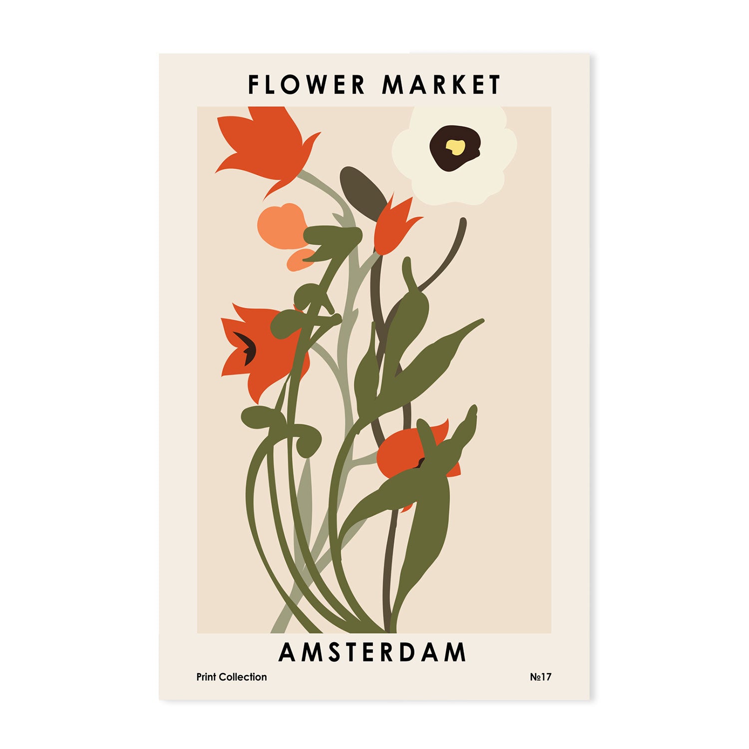 wall-art-print-canvas-poster-framed-Amsterdam Flower Market-GIOIA-WALL-ART