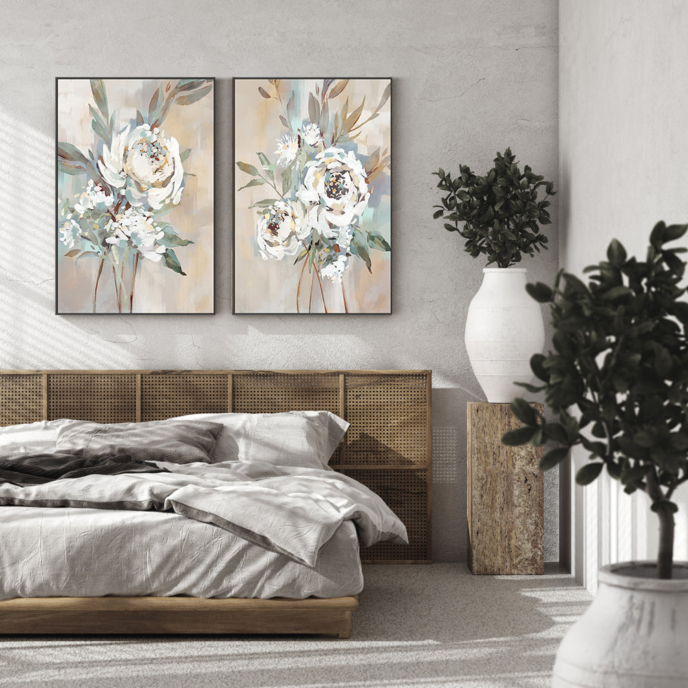 wall-art-print-canvas-poster-framed-Antique Rose, Style C & D, Set of 2 , By Nina Blue-7