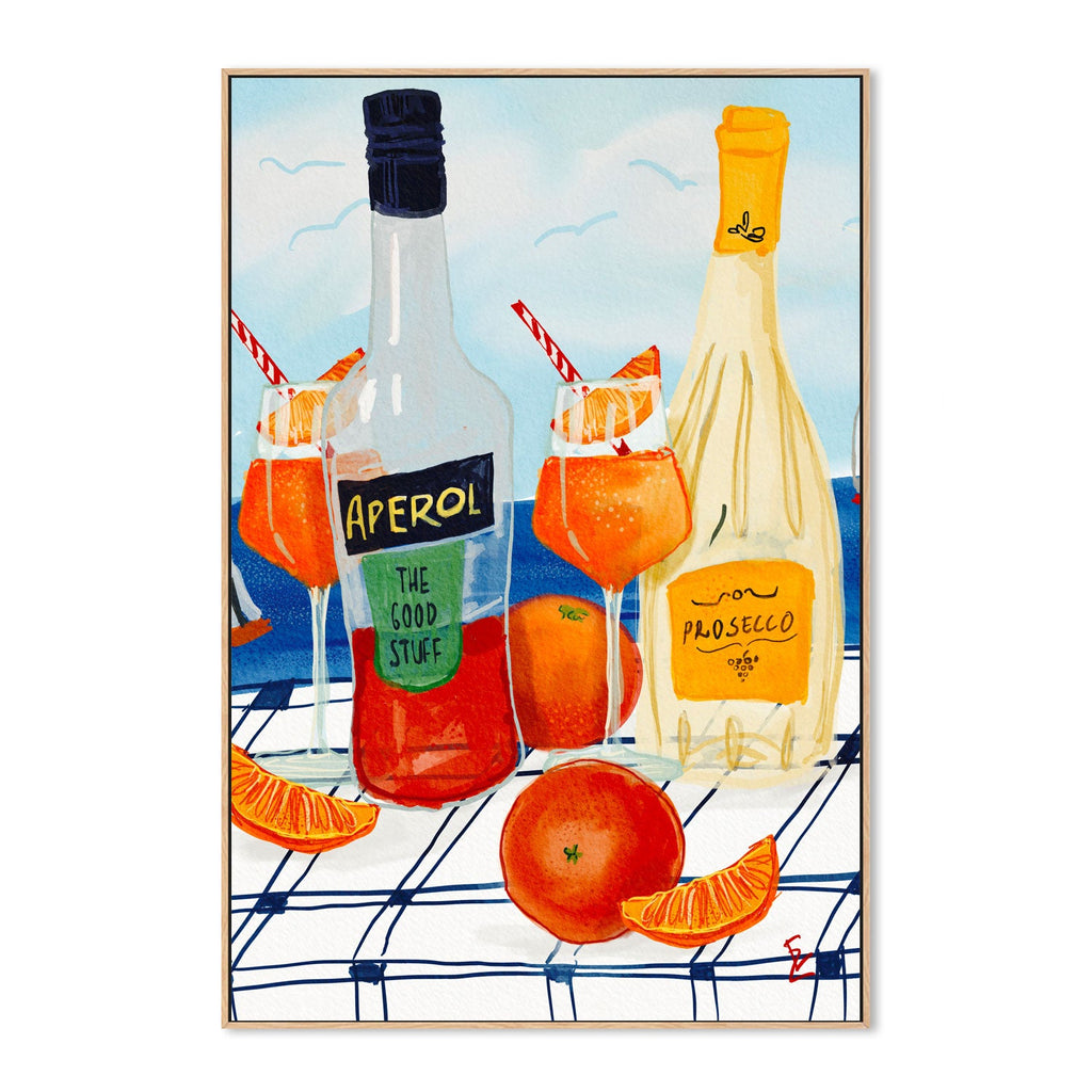 Aperol Spritz , By Ekaterina Zagorska |Wall Art Print Framed Canvas ...