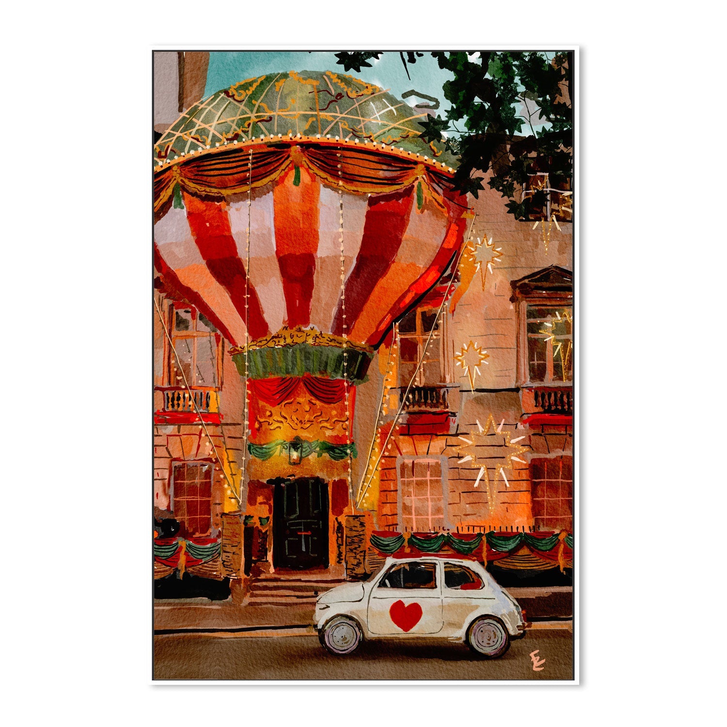 wall-art-print-canvas-poster-framed-Balloon house , By Ekaterina Zagorska-5