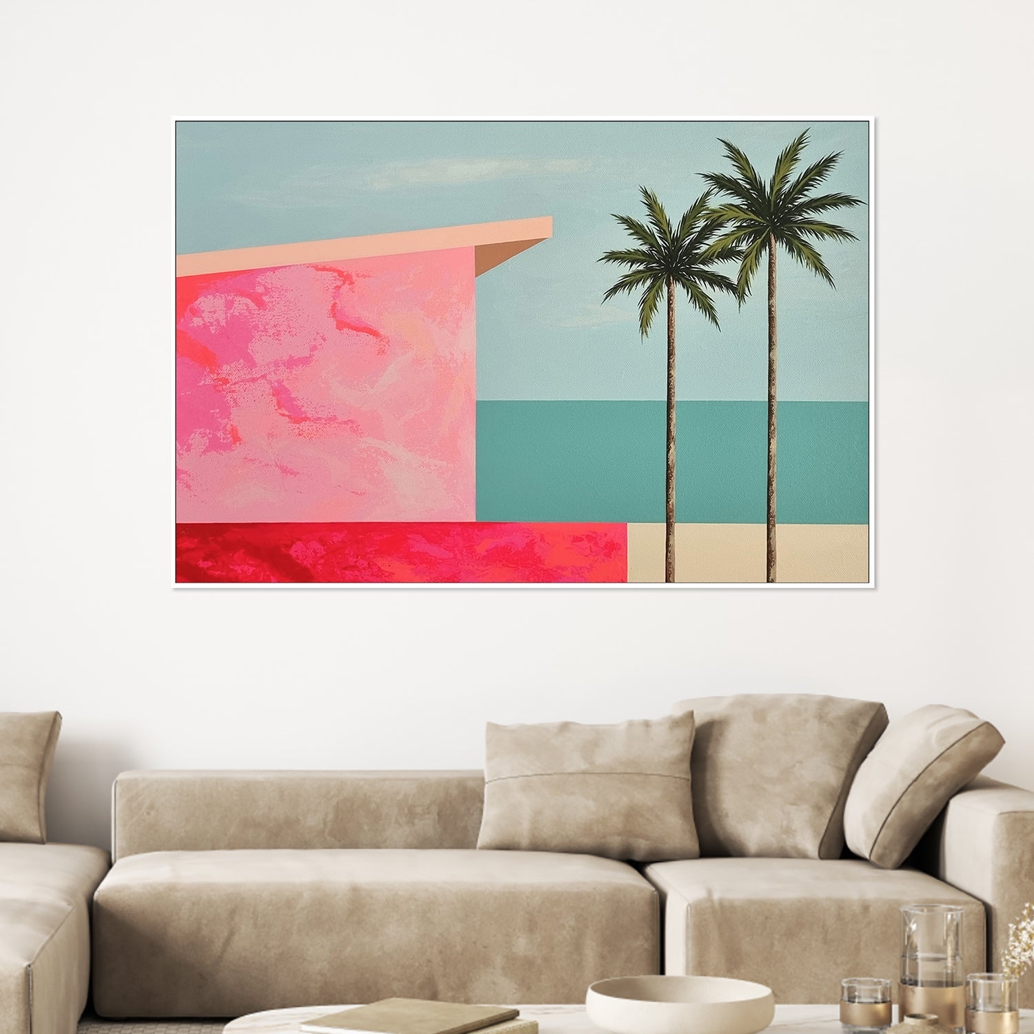 wall-art-print-canvas-poster-framed-Beach House, Style B , By Michelle Jirsensky-2