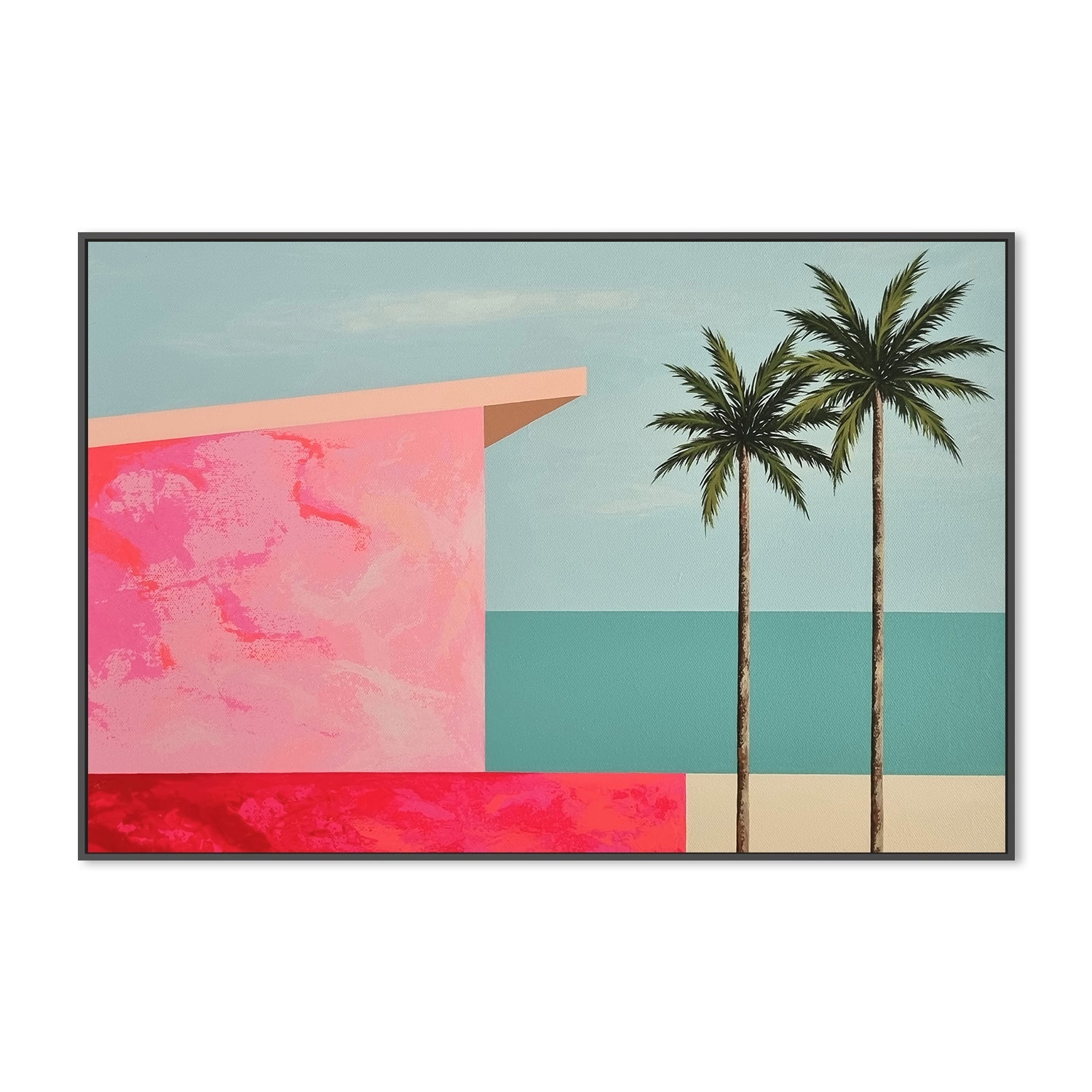 wall-art-print-canvas-poster-framed-Beach House, Style B , By Michelle Jirsensky-3