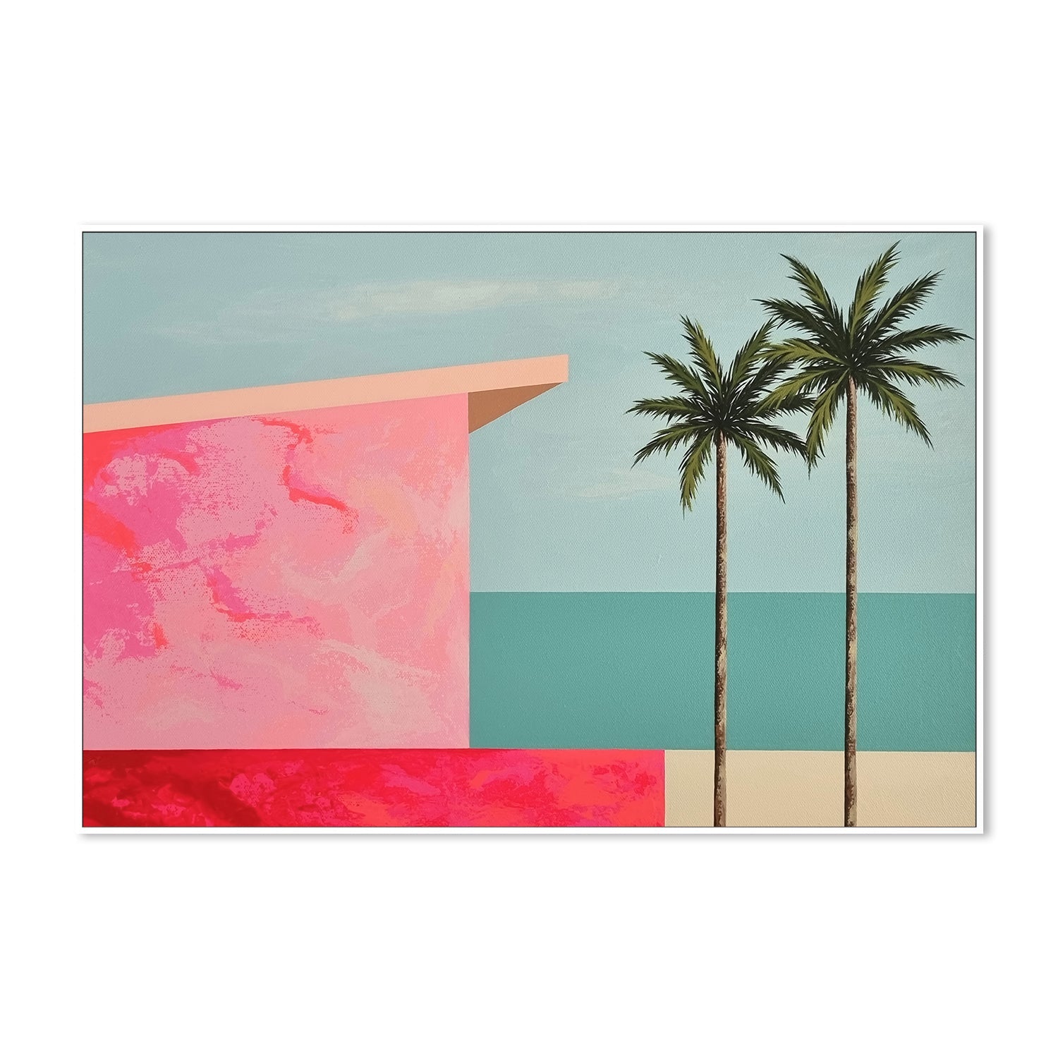 wall-art-print-canvas-poster-framed-Beach House, Style B , By Michelle Jirsensky-5