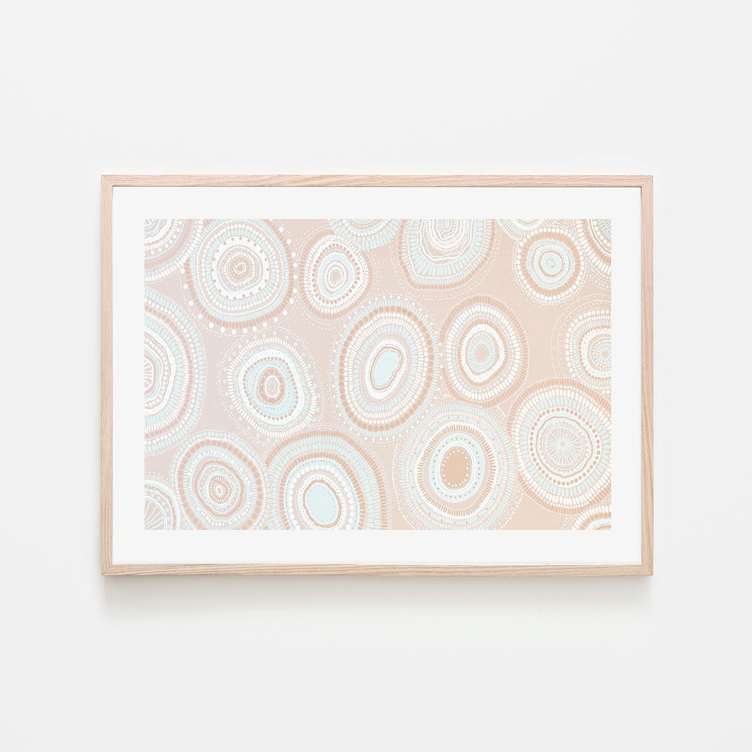 wall-art-print-canvas-poster-framed-Beige Dancing Bora Rings , By Leah Cummins-GIOIA-WALL-ART