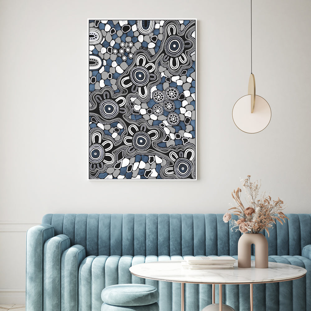 wall-art-print-canvas-poster-framed-Birak Nights, Blue Tones , By Kristy Rodney-9