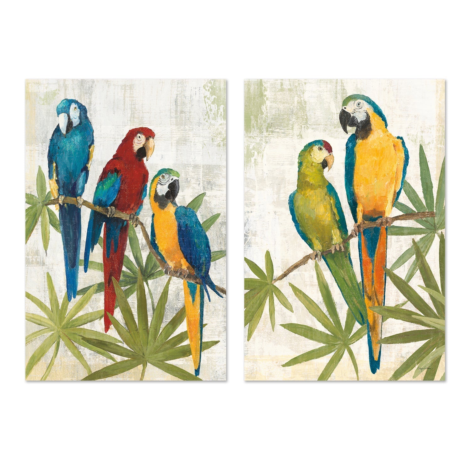 Birds, Set Of 2 , By Avery Tillmon |Wall Art Print Framed Canvas ...