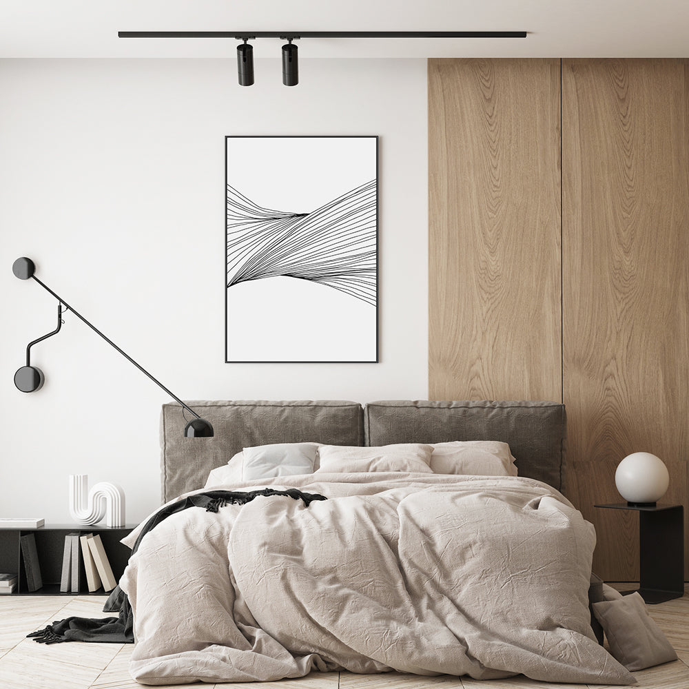 wall-art-print-canvas-poster-framed-Black Lines, Style C-GIOIA-WALL-ART