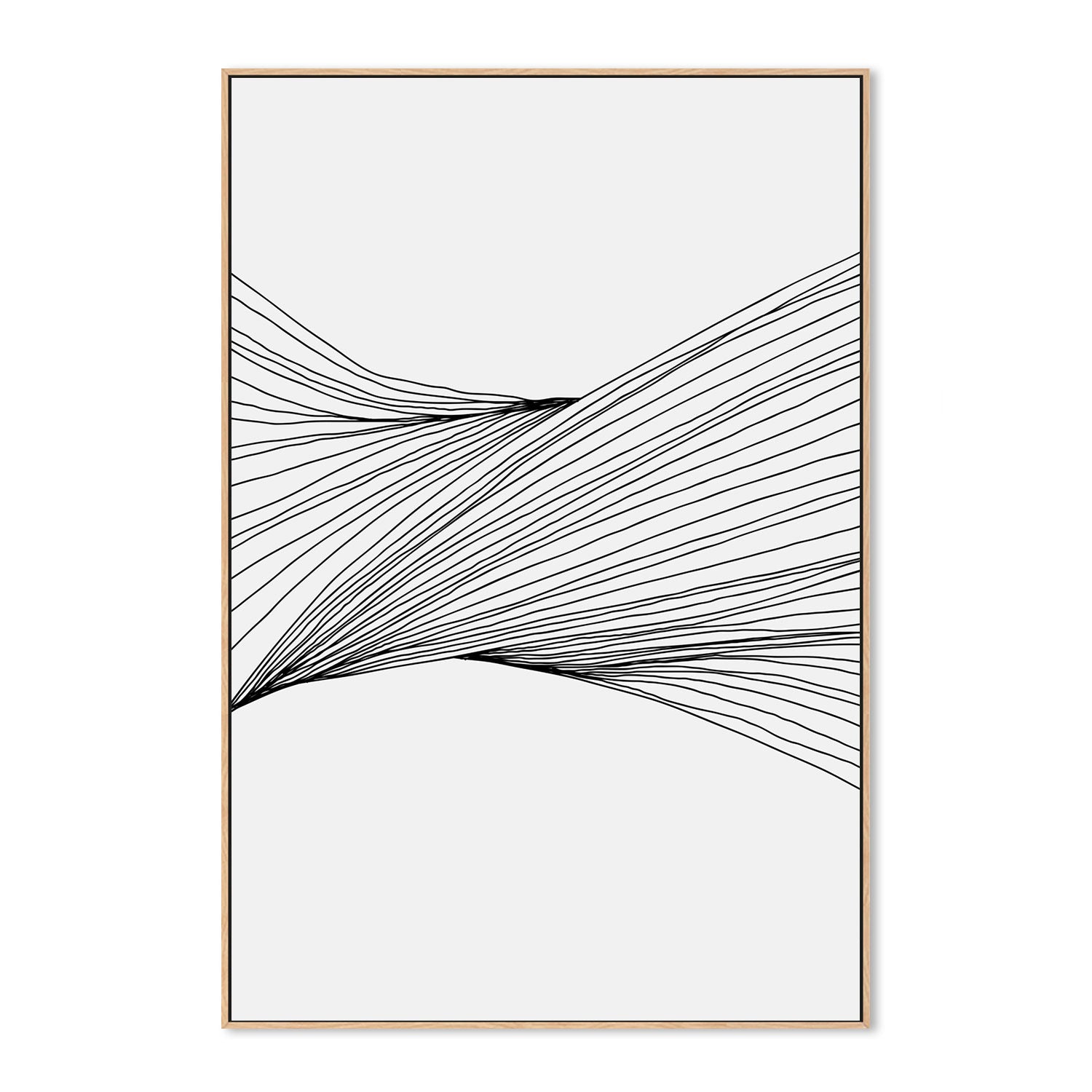 wall-art-print-canvas-poster-framed-Black Lines, Style C-GIOIA-WALL-ART