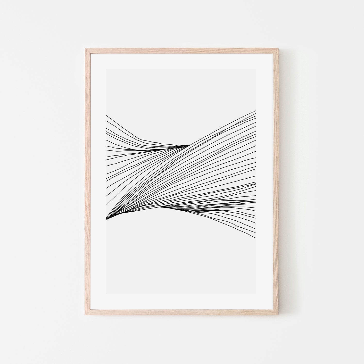 wall-art-print-canvas-poster-framed-Black Lines, Style C-GIOIA-WALL-ART