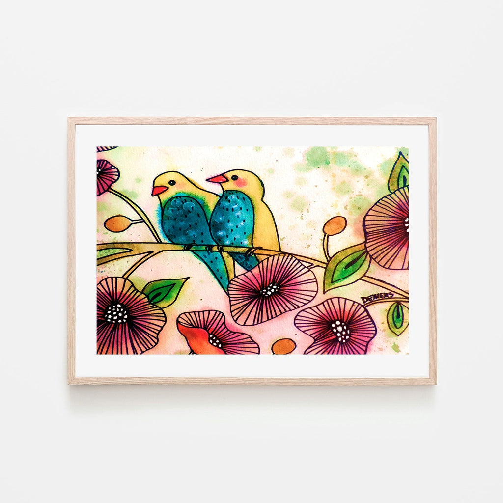 Blue Belly Birds , By Sylvie Demers |Wall Art Print Framed Canvas ...