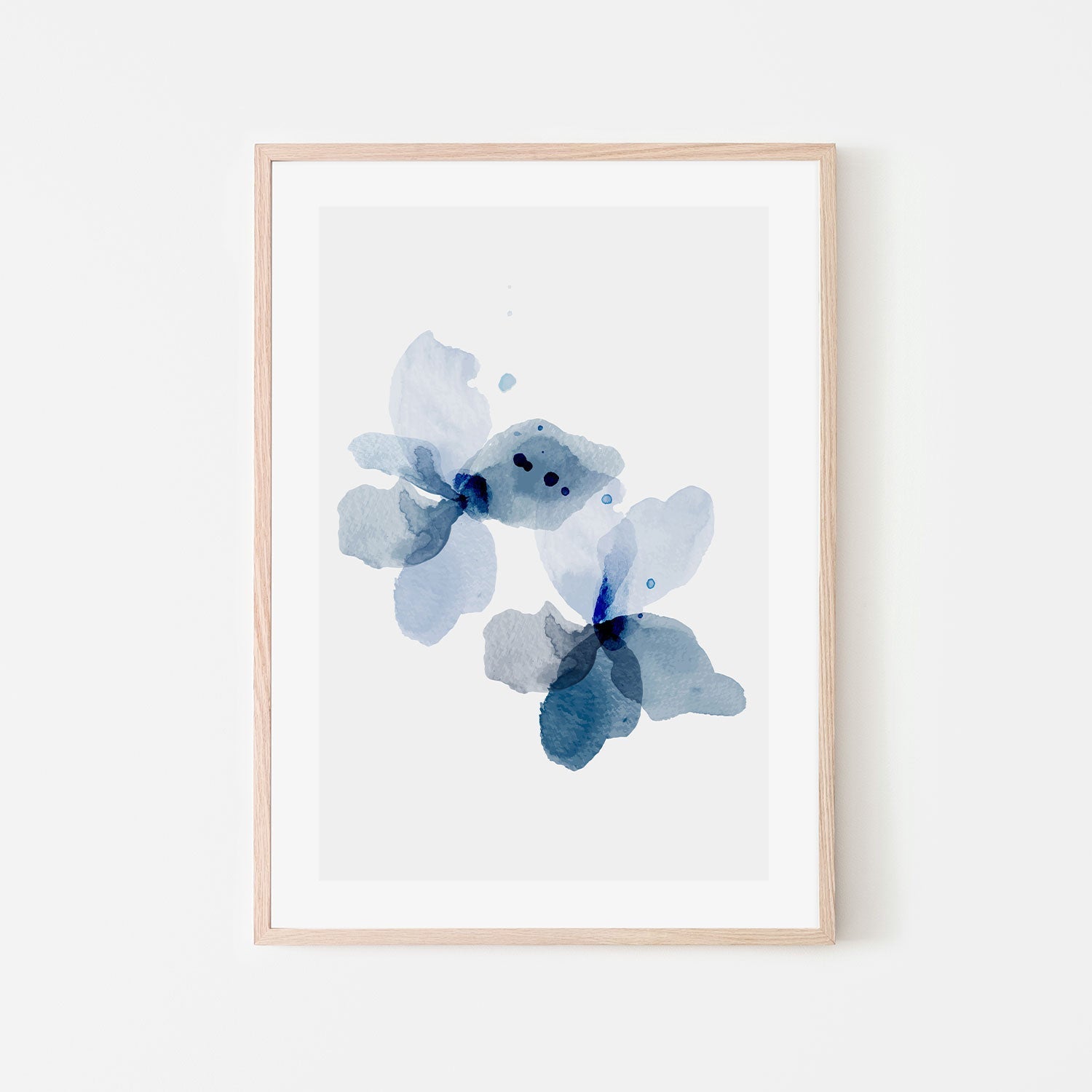 wall-art-print-canvas-poster-framed-Blue Poppy, Style B-GIOIA-WALL-ART