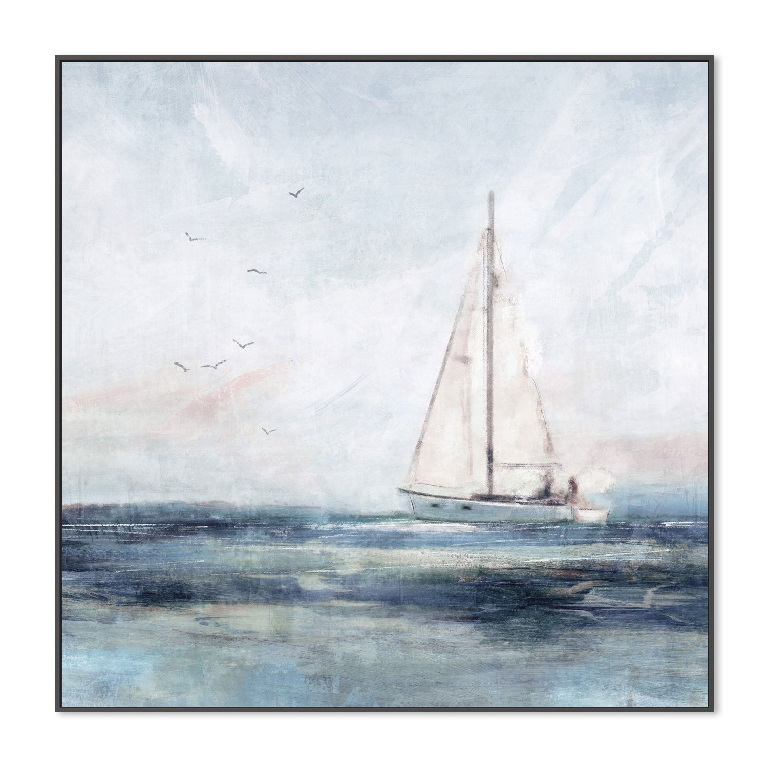 wall-art-print-canvas-poster-framed-Blue Sailing, Style A , By Nina Blue-3