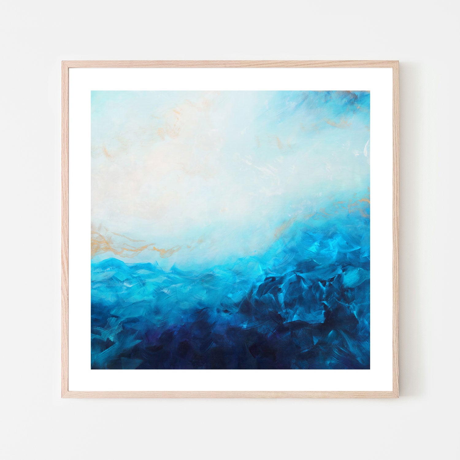 wall-art-print-canvas-poster-framed-Blue Sea, Golden Sunlight , By Françoise Wattré-6