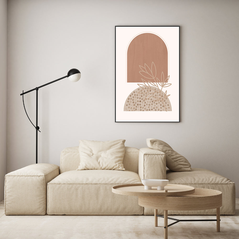 wall-art-print-canvas-poster-framed-Boho Beige, Style A , By Sally Ann Moss-GIOIA-WALL-ART