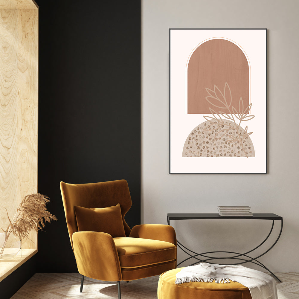 wall-art-print-canvas-poster-framed-Boho Beige, Style A , By Sally Ann Moss-GIOIA-WALL-ART