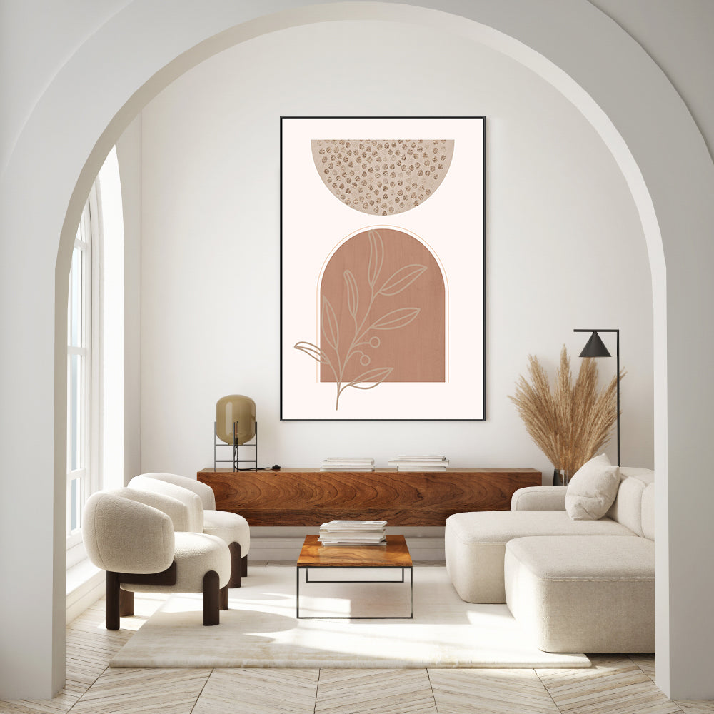 wall-art-print-canvas-poster-framed-Boho Beige, Style B , By Sally Ann Moss-GIOIA-WALL-ART