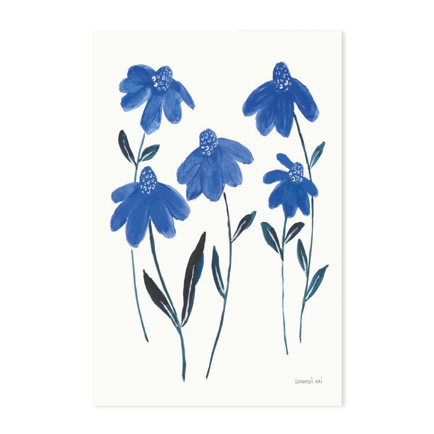 wall-art-print-canvas-poster-framed-Borrowed and Blue, Style A & Style B, Set of 2 , By Danhui Nai-GIOIA-WALL-ART