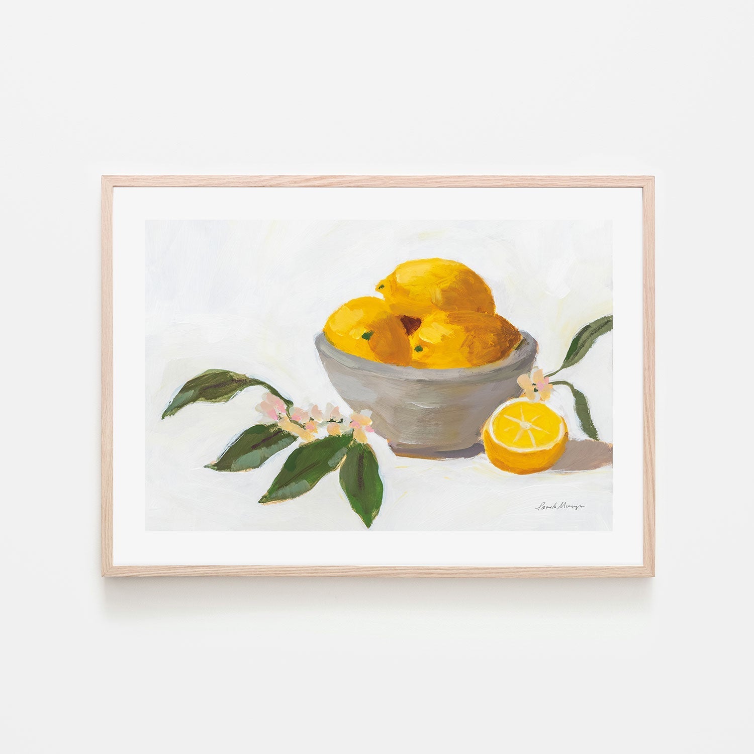 wall-art-print-canvas-poster-framed-Bowl Of Lemons , By Pamela Munger-GIOIA-WALL-ART