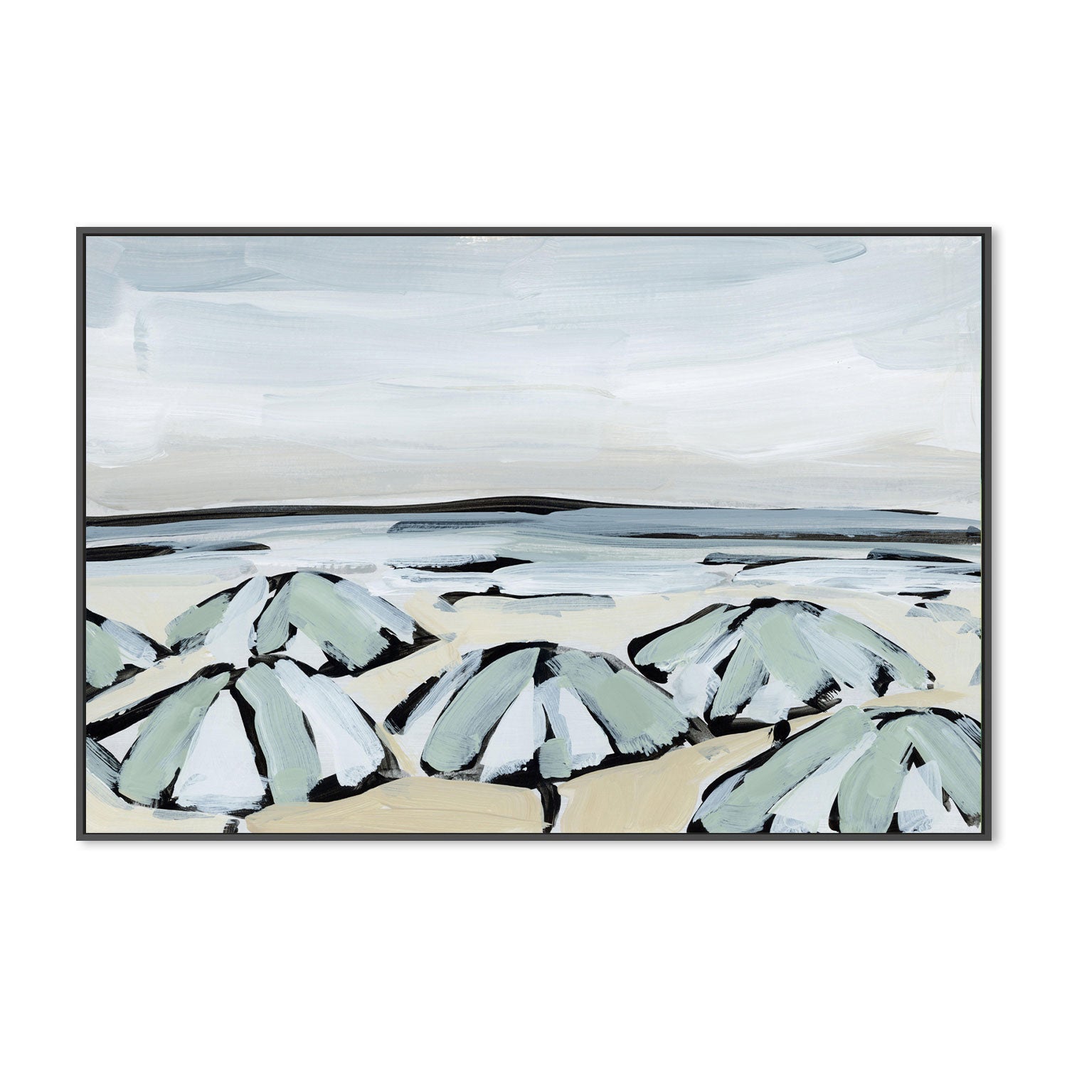 wall-art-print-canvas-poster-framed-By The Sea, Style J-by-Emily Wood-Gioia Wall Art