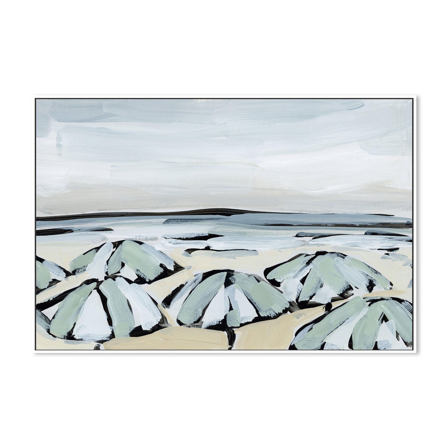 wall-art-print-canvas-poster-framed-By The Sea, Style J-by-Emily Wood-Gioia Wall Art