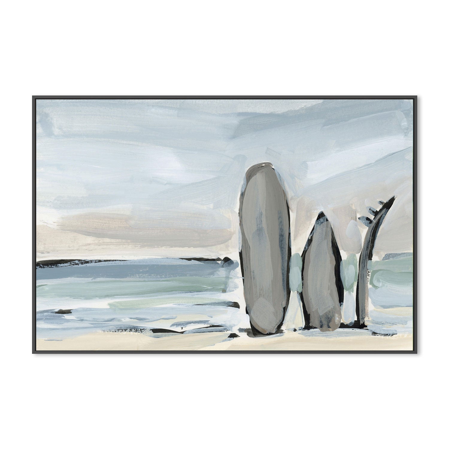 wall-art-print-canvas-poster-framed-By The Sea, Style K-by-Emily Wood-Gioia Wall Art