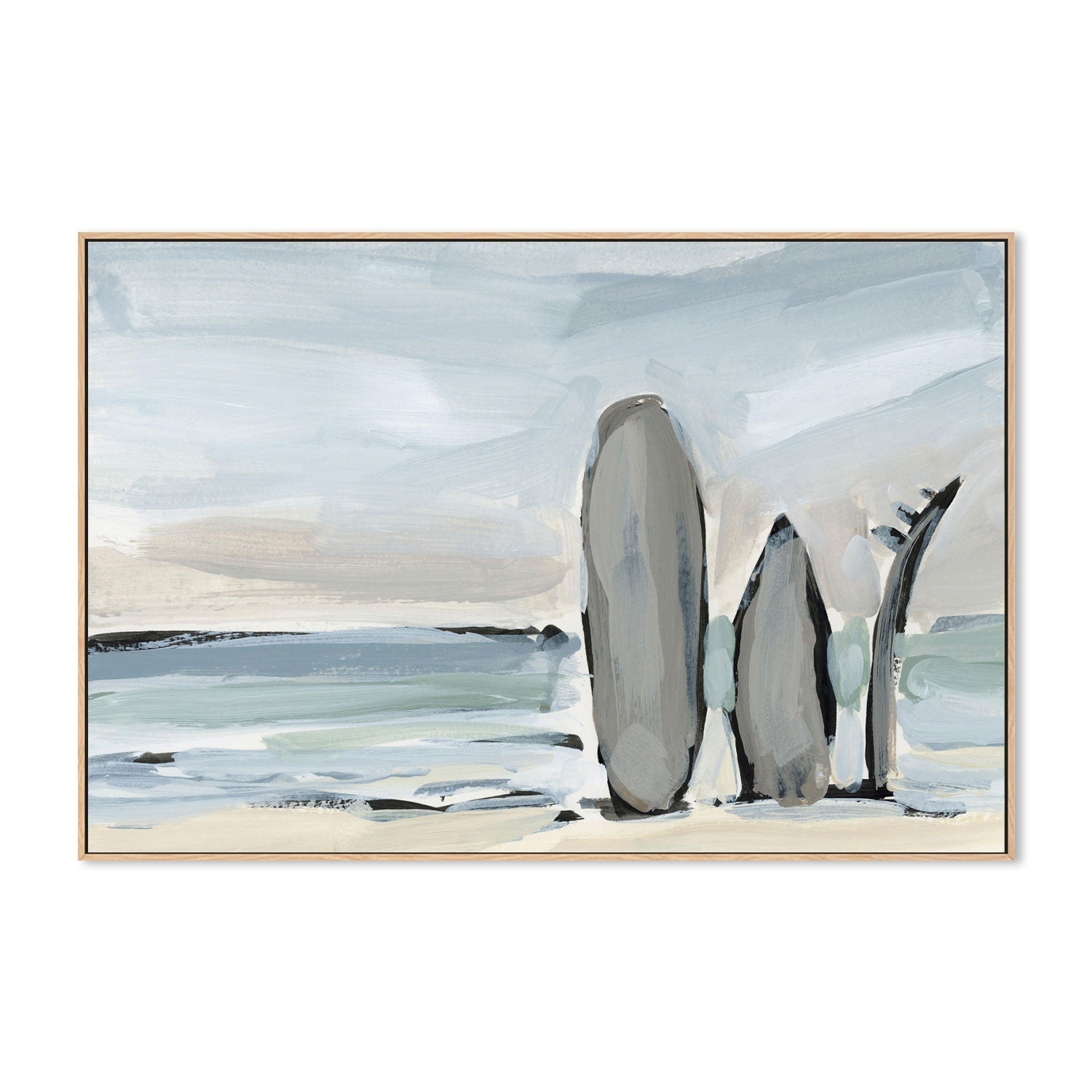 wall-art-print-canvas-poster-framed-By The Sea, Style K-by-Emily Wood-Gioia Wall Art