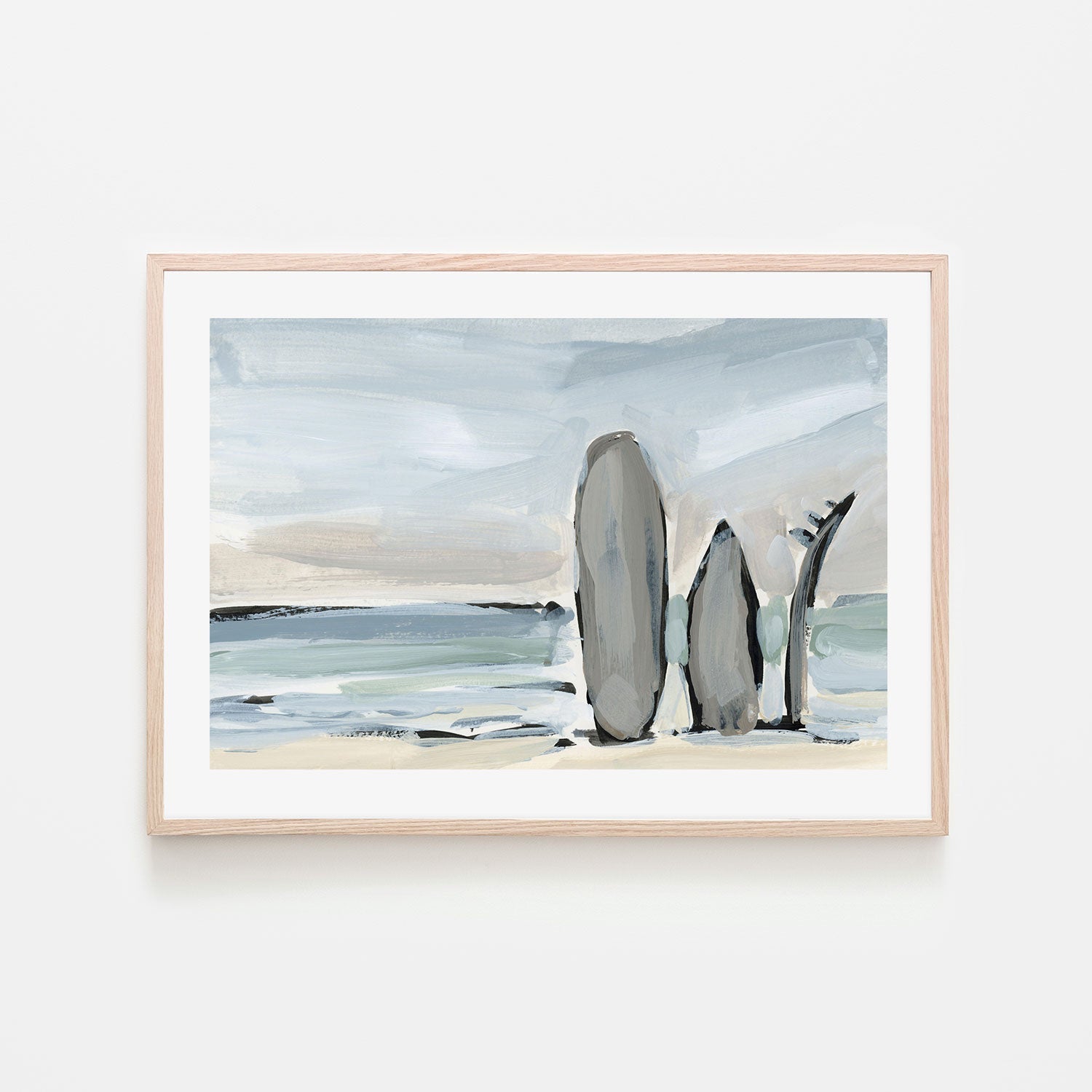 wall-art-print-canvas-poster-framed-By The Sea, Style K-by-Emily Wood-Gioia Wall Art