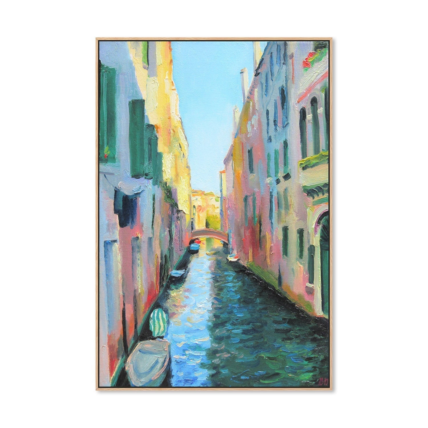 wall-art-print-canvas-poster-framed-Canal In Venice-by-Ieva Baklane-Gioia Wall Art