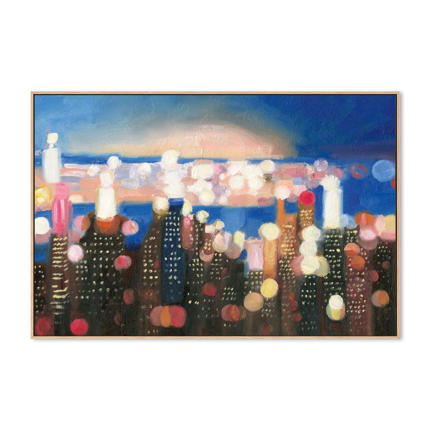 wall-art-print-canvas-poster-framed-City Lights, Style A-by-James Wiens-Gioia Wall Art