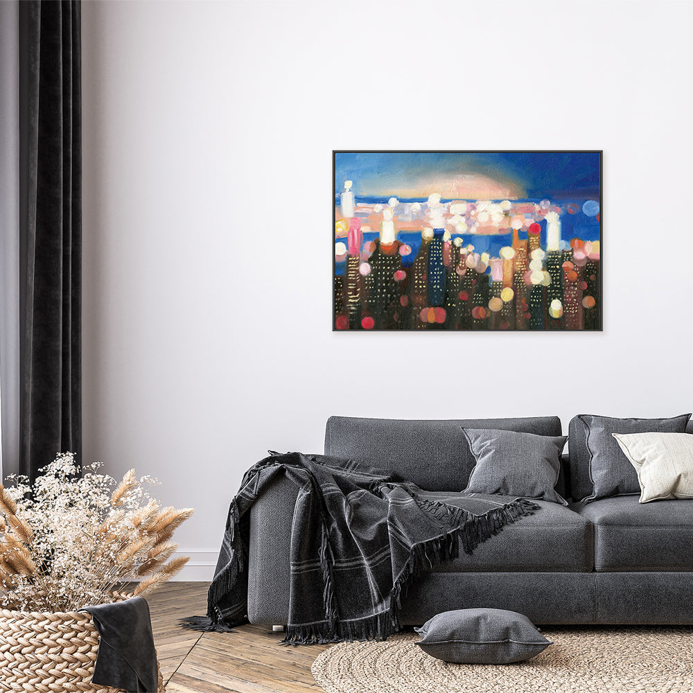 wall-art-print-canvas-poster-framed-City Lights, Style A-by-James Wiens-Gioia Wall Art