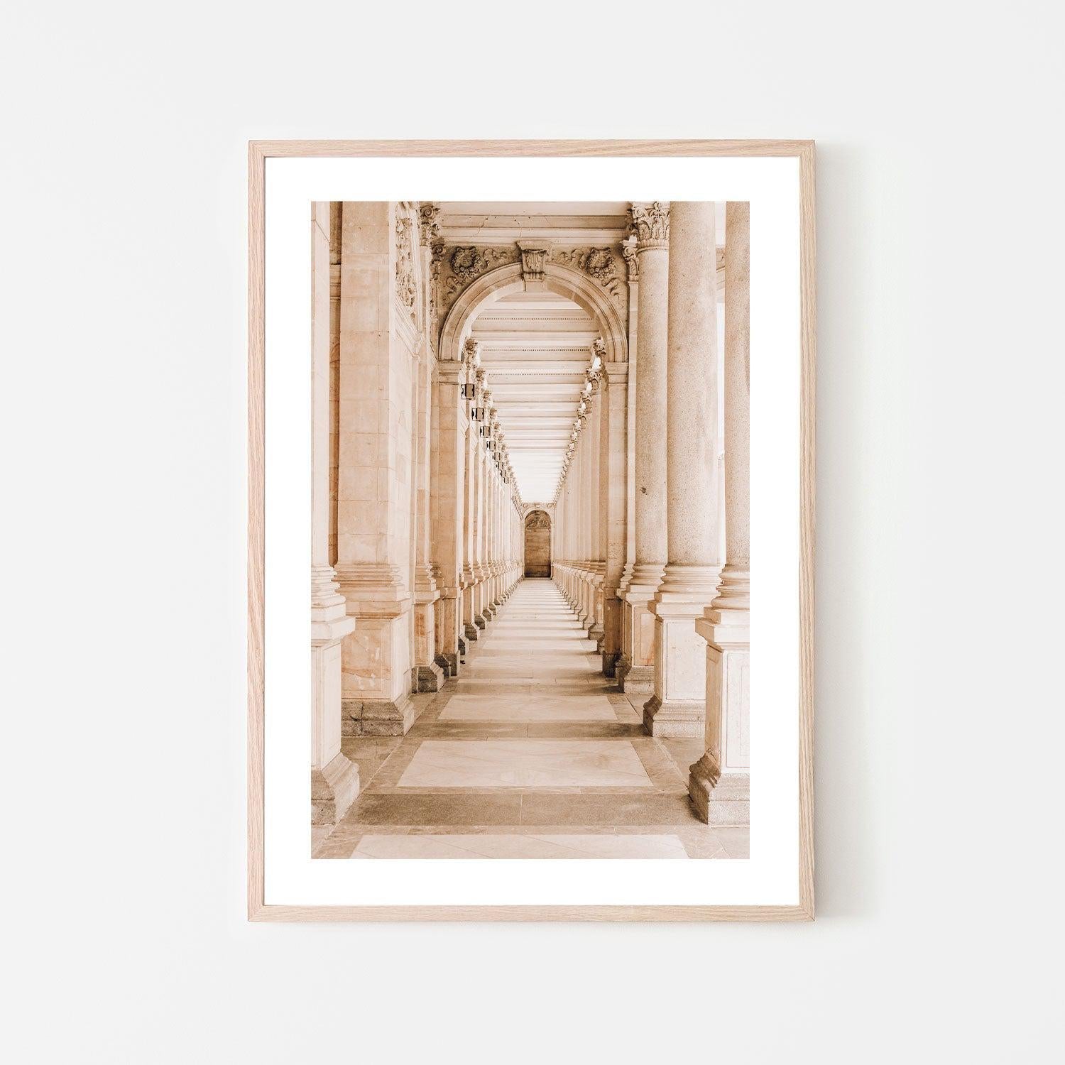 Colonnade in Karlovy Vary-Gioia-Prints-Framed-Canvas-Poster-GIOIA-WALL-ART