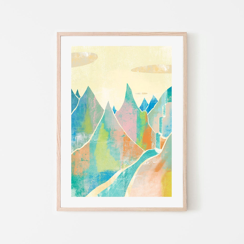 Colour Cascade , By Nikita Jariwala |Wall Art Print Framed Canvas ...