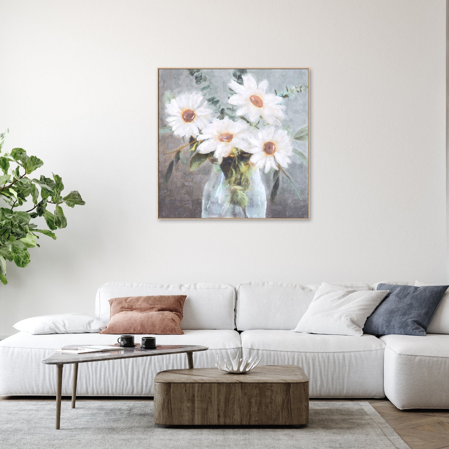 wall-art-print-canvas-poster-framed-Daisy Bouquet, Style B , By Nina Blue-7