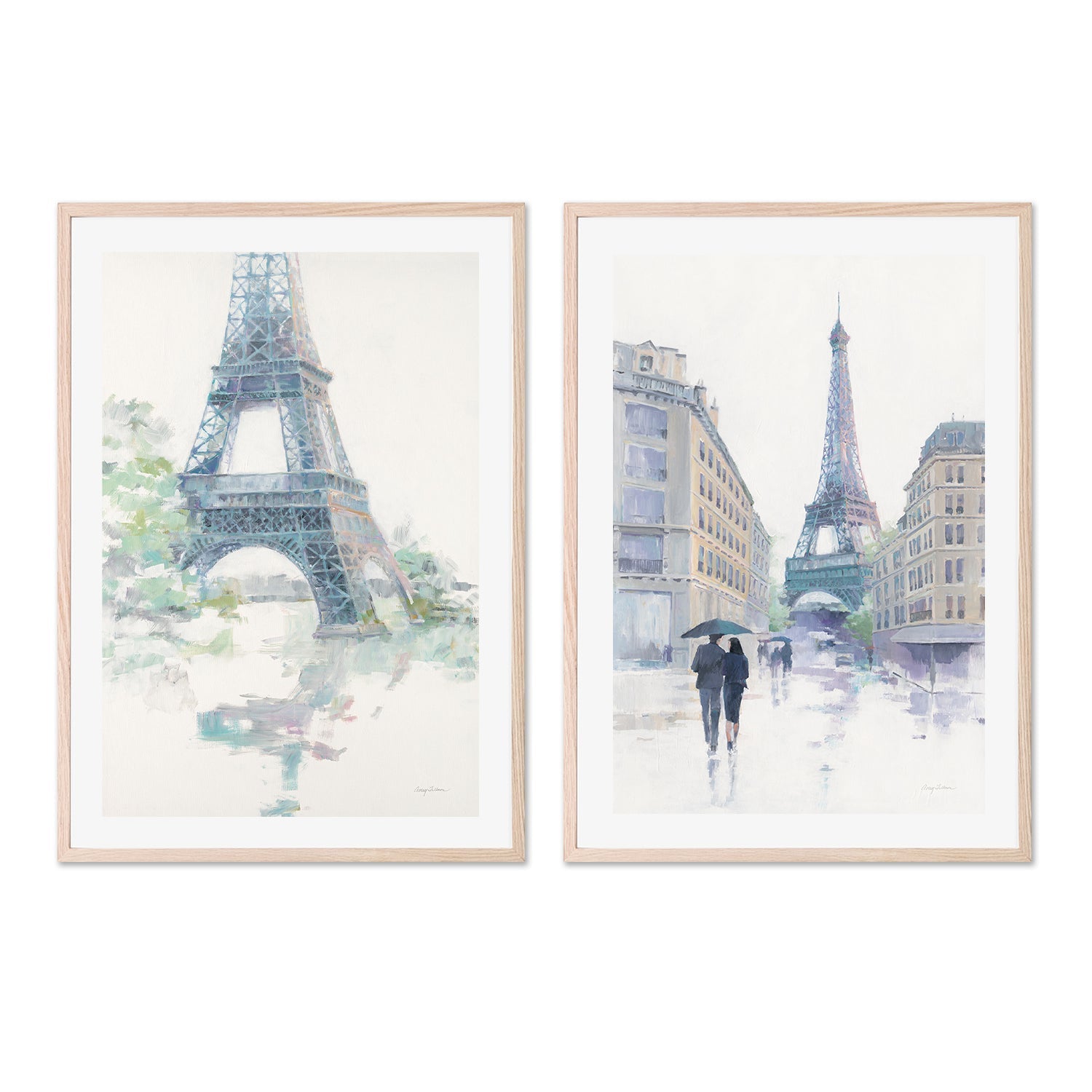 wall-art-print-canvas-poster-framed-Daybreak & Walking through the Rain, Set Of 2 , By Avery Tilmon-GIOIA-WALL-ART